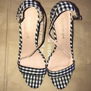 Gingham heels